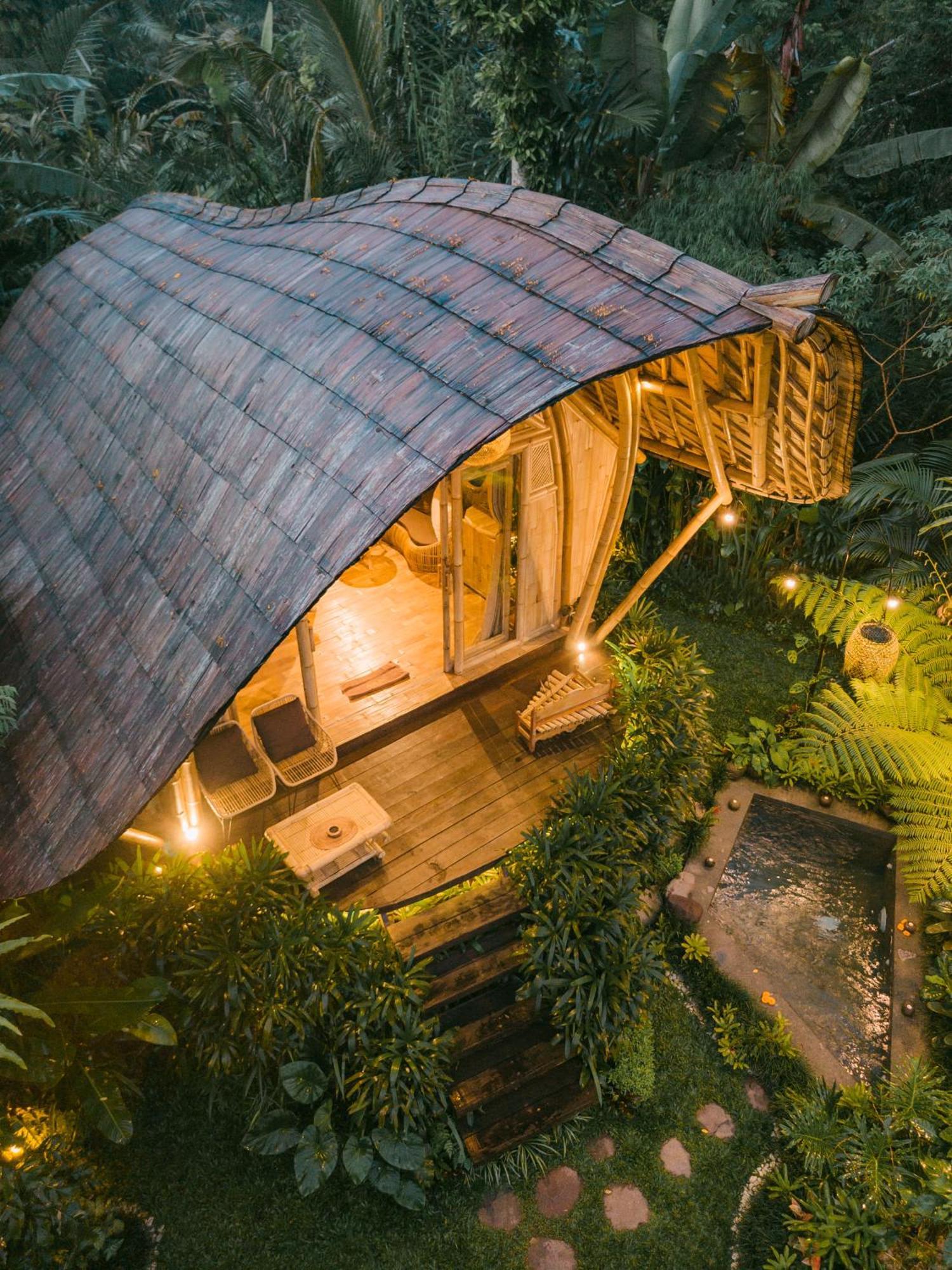 Willa Arcada Bali Bamboo House Sidemen  Zewnętrze zdjęcie